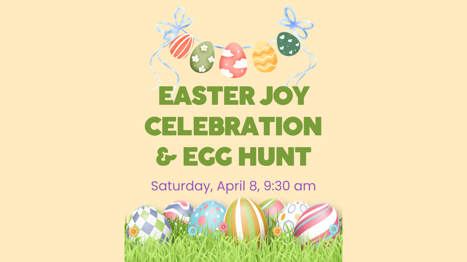 Easter Joy poster (1600 × 900 px)